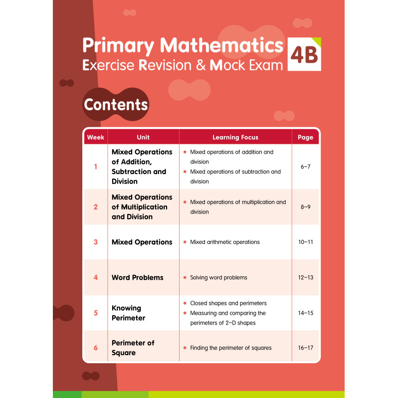 【多買多折】Primary Mathematics:Exercise,Revision & Mock Exam 4B